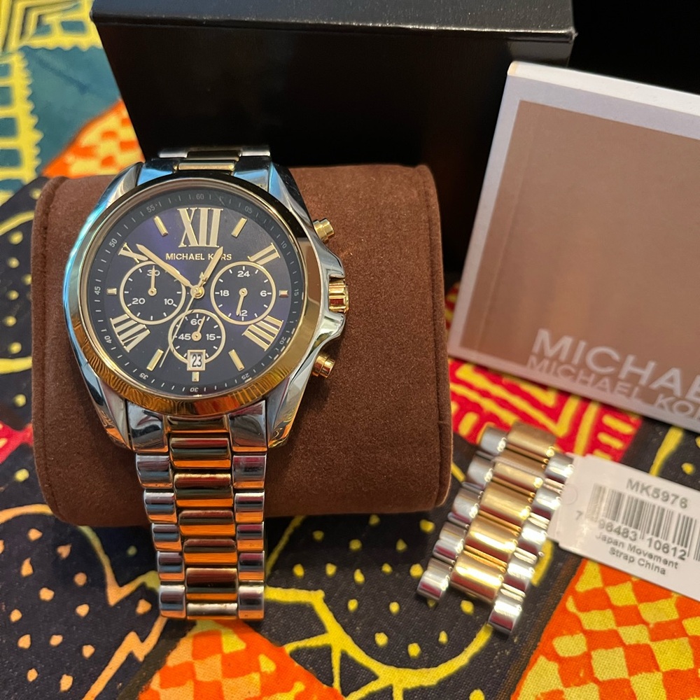 Michael Kors Gold and Silver Women’s Chronograph Watch